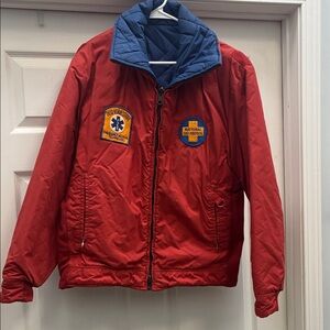 Vintage Red and Blue Ski Patrol Jacket